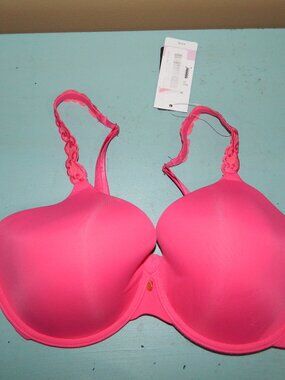 Natori Pure Luxe Raspberry Pink Bra Size 36D (LL-12)